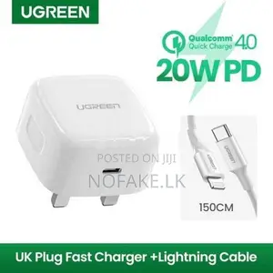 UGREEN 20W Type-C Apple Certified Charger Adapter & C to Lightning Cab