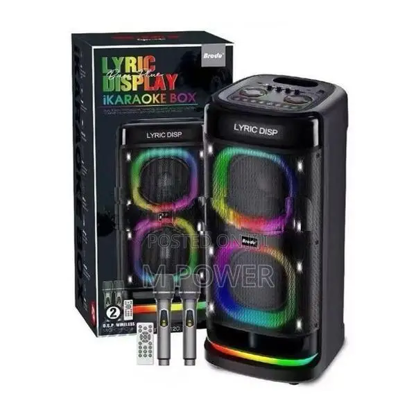 Our National iKaraoke Box 8” with 2 Mic – (OR-PS-8080)