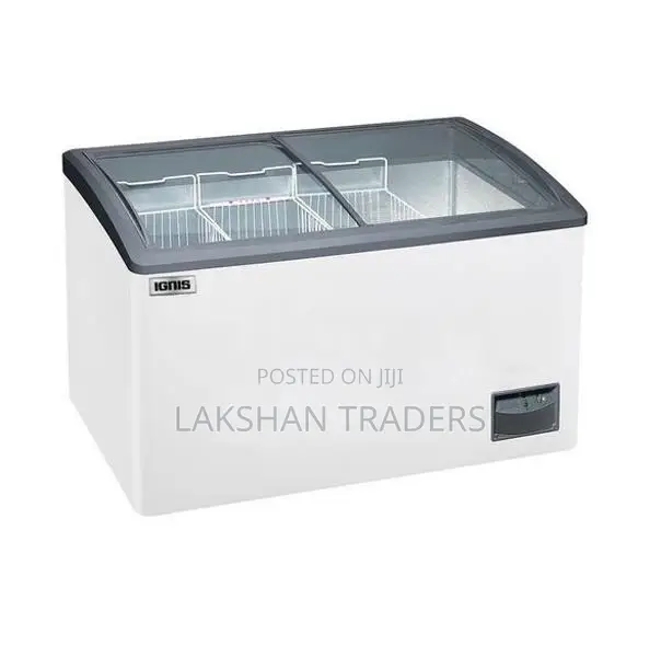 IGNIS 400L Glass Top Display Chest Freezer