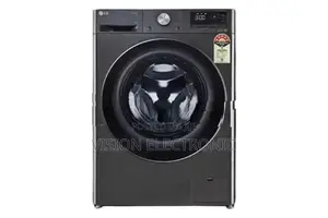 LG 9Kg Front Load Washer and Dryer Machine (Platinum Black)