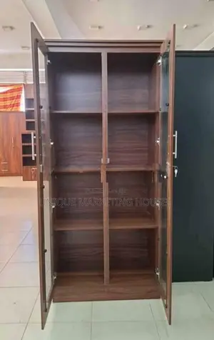 Modern 6 Ft Glass Display Cupboards
