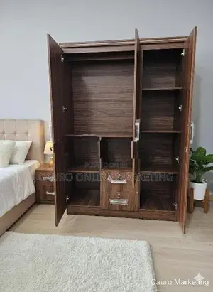 New Melamine 3 Door Cupboard Wardrobe 6*4 Ft fs
