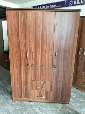 Modern 3 D Dark Camiliya Wardrobe with Mirror