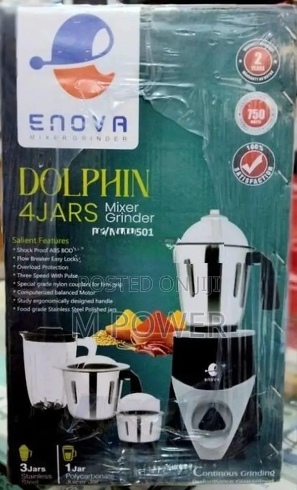 Enowa Mixer Grinder 750W - Dolphin (EV-MG0501)