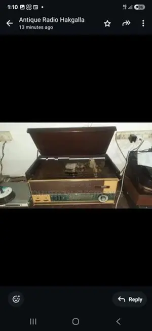 3 speed Records player with Valve Radio amplifier and speaker