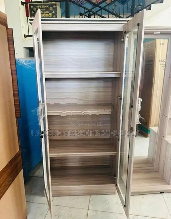Modern American White 2 D Display Cupboard