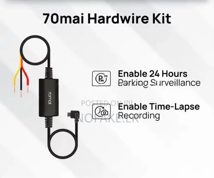 70mai Hardwire kit For Dash Cameras Always monitering