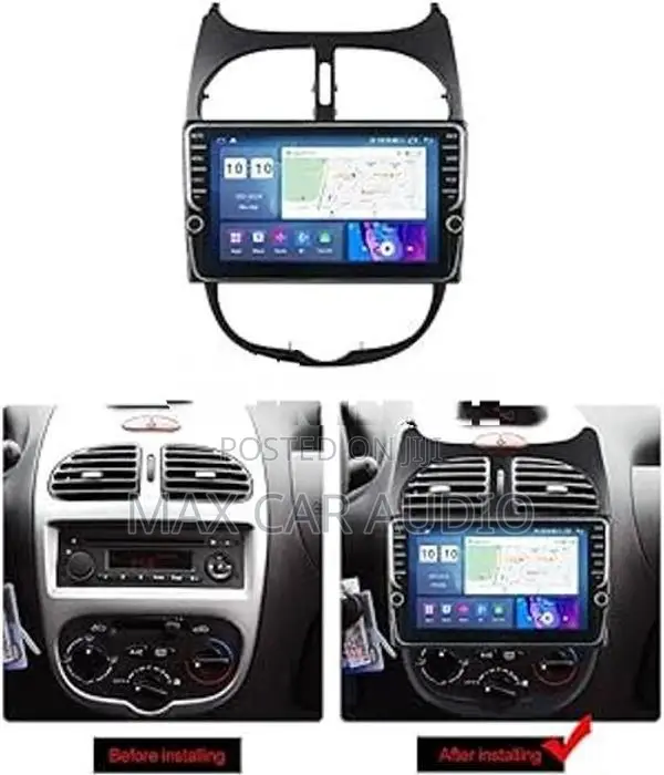 206 Peugeot Car Android Oem DVD Audio Setup with Panel