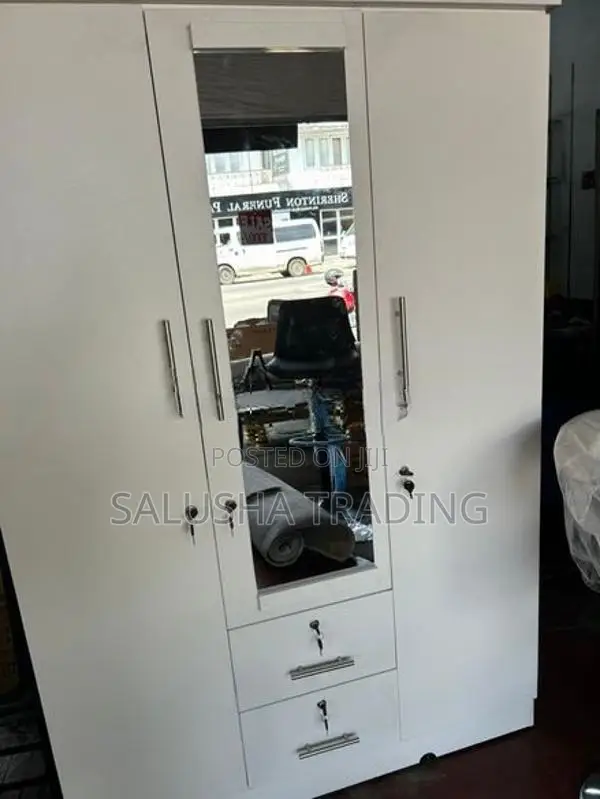 White 3 Door Cupboard