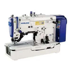 WORLDEN Button Holing Machine Direct Drive Auto Foot Lifter බොත්තම් කා