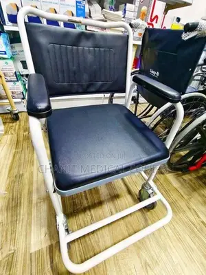 Commode Chair Powder Corted White Frame