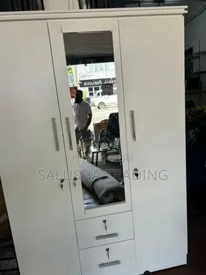 White 3 Door Cupboard