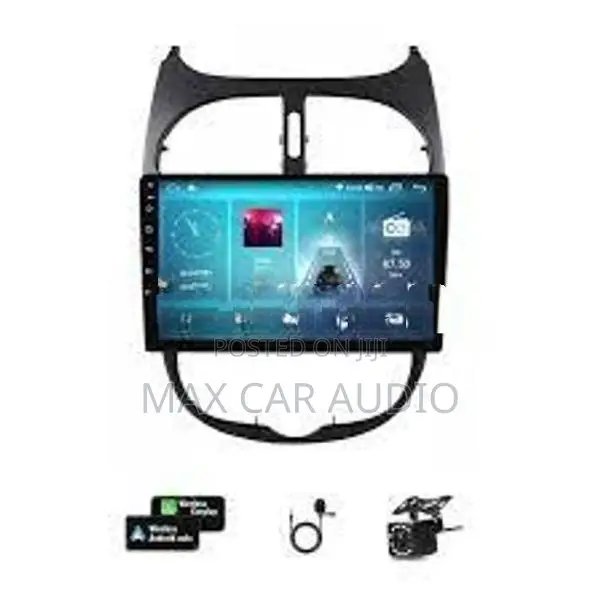 206 Peugeot Car Android Oem DVD Audio Setup with Panel