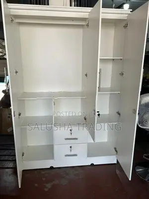 White 3 Door Cupboard