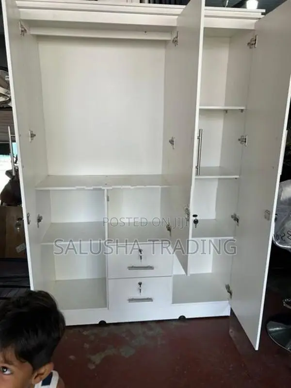 White 3 Door Cupboard