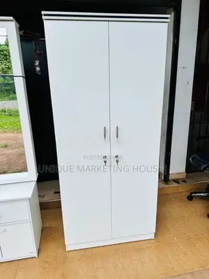 Modern 2 D Side Hanging White Wardrobe