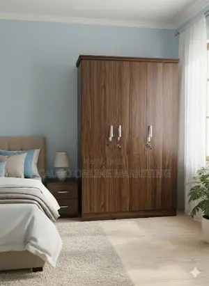 New Melamine 3 Door Cupboard 6*4 Wardrobe