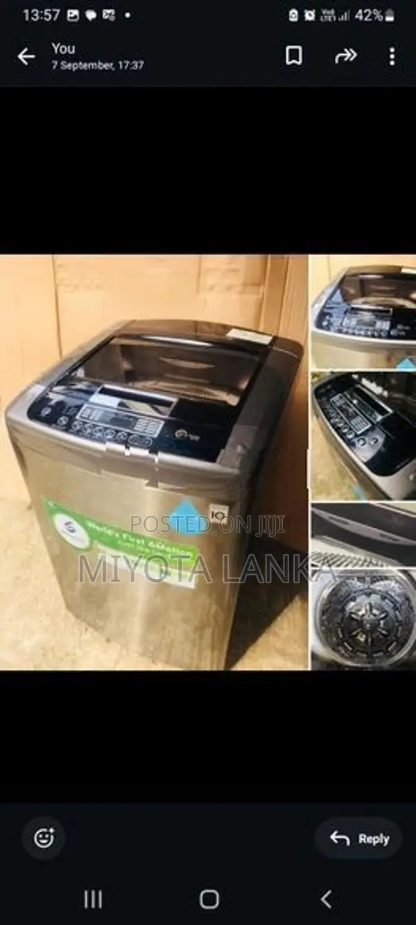 LG' 10KG FULLY AUTOMATIC WASHING MACHINE Inverter model