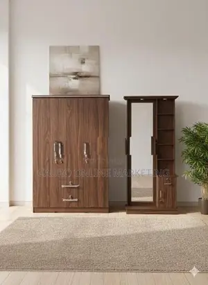 New Melamine 3 Door Cupboard and Dressing Table