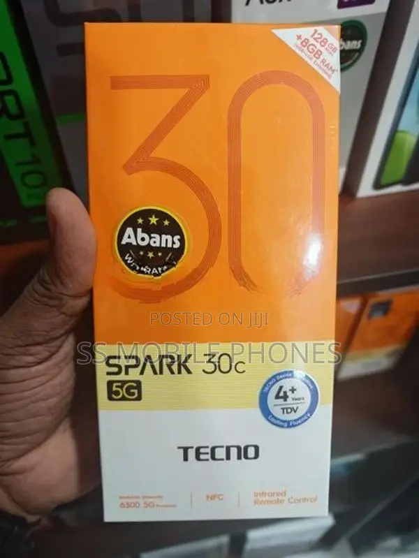 Tecno Spark 30C 5G 4/128GB (Brand New)