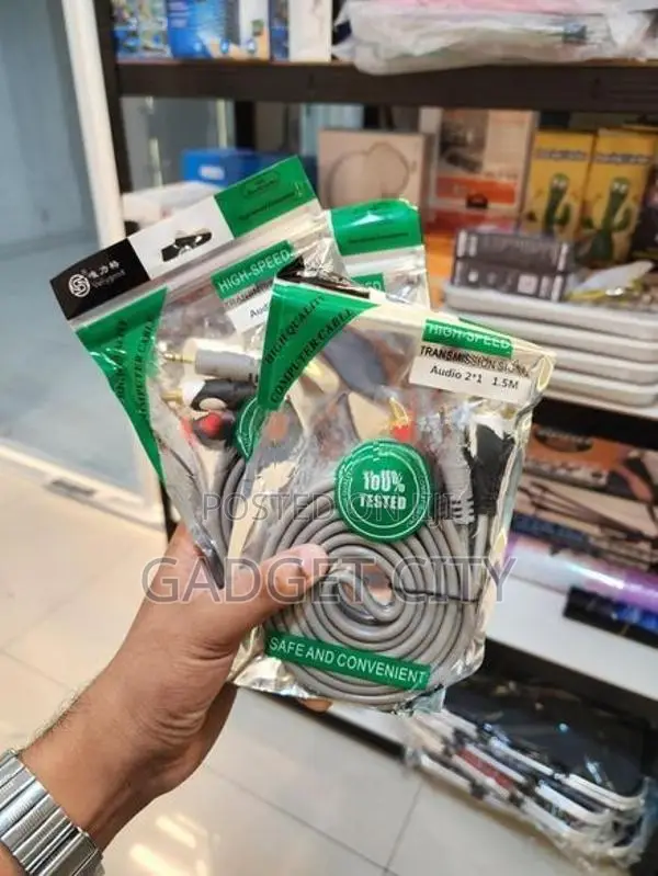 3.5mm to 2 RC Stereo Cable