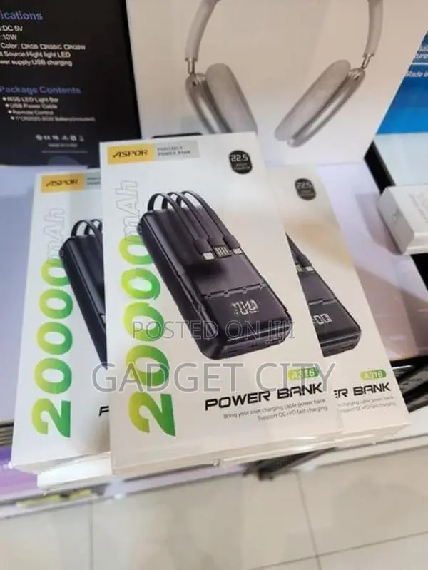 Aspor A316 20000mAh Power Bank