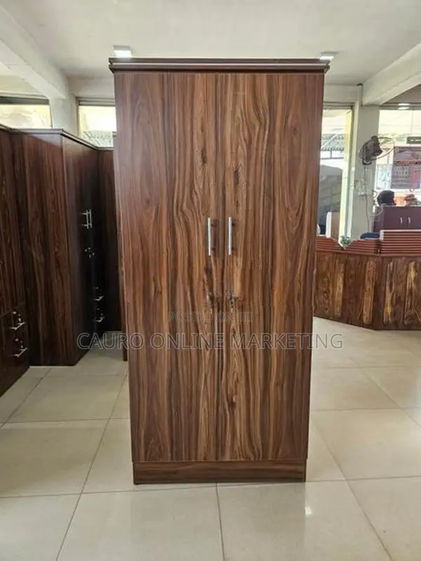 New Melamine 2 Door Cupboard Wardrobe 6*2.5 Ft