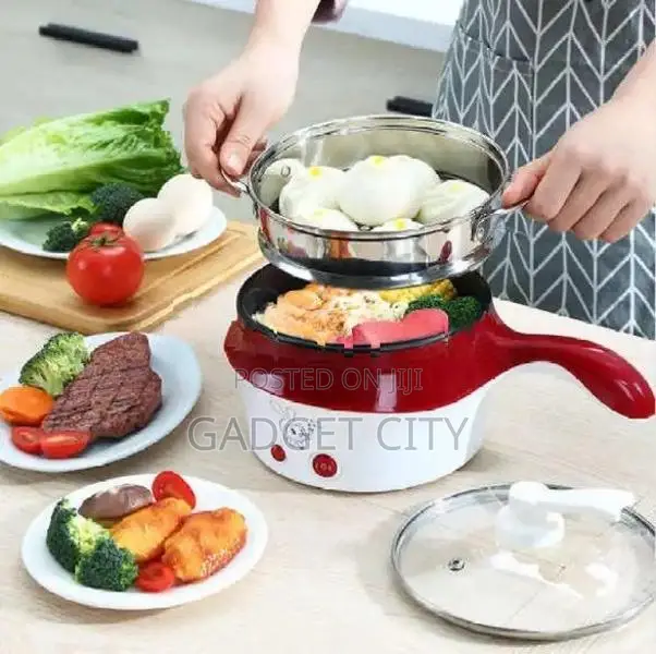 Multifunctional Electric Cooker Hot Pot with Steamer