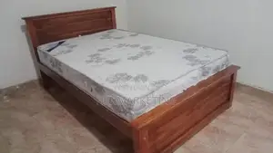 6*3 Teak Box Bed and Arpico Spring Mattress