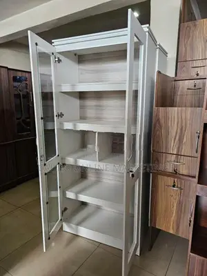 New White Colour 2 Door Melamine Office Cupboard