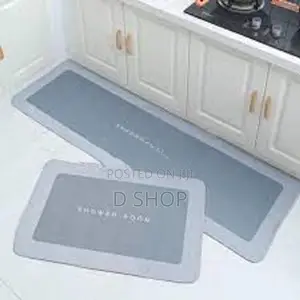 2 Pcs Kitchen Floor Mat - Water Absorption Home Carpet