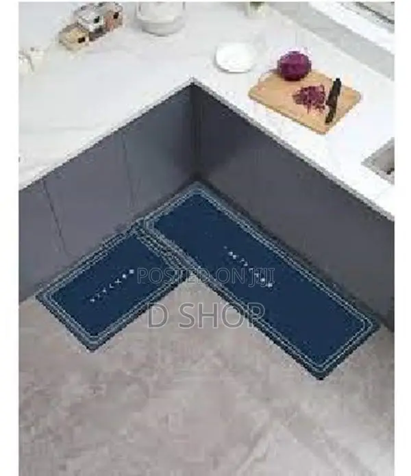 2 Pcs Kitchen Floor Mat - Water Absorption Home Carpet