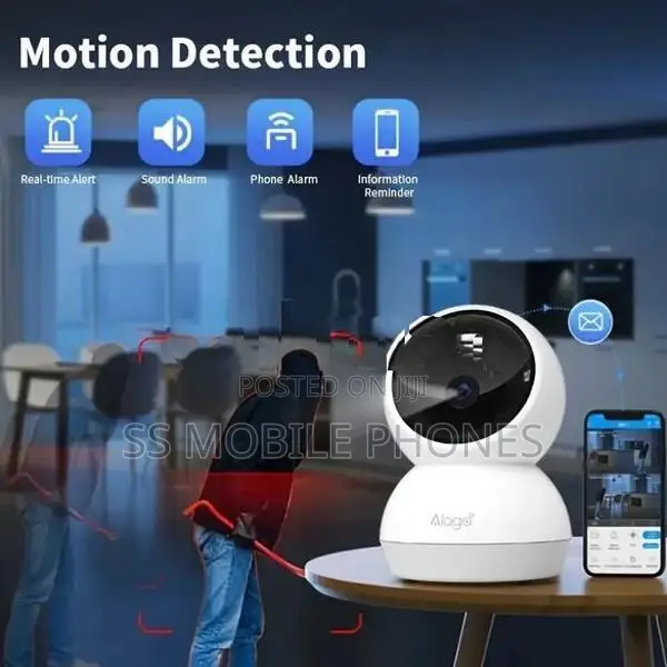Alaga 360° Panoramic Indoor Security Camera AI Tracking