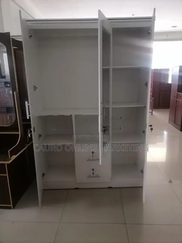 New Melamine Colour 3 Door Cupboard Wardrobe