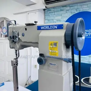 WORLDEN High Post-Bed Heavy Walking Foot Sewing Machine for Bags