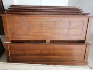 New Teak Box Bed with Hybrid Mattress Queen Size 72"*60" / 6* 5ft