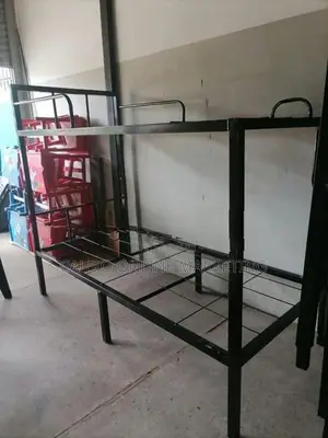 New Steel Bunk Ned with Double Layer Mattress 6 * 3 Ft