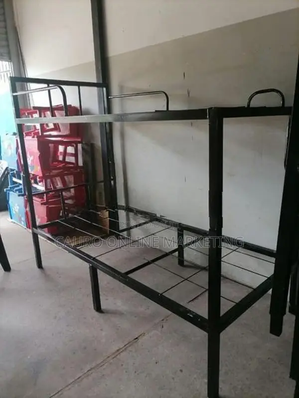 New Steel Bunk Ned with Double Layer Mattress 6 * 3 Ft