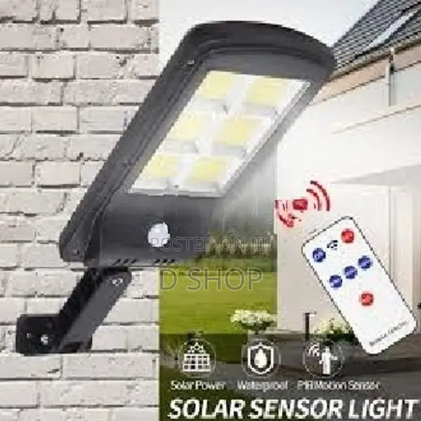 Solar Motion Sensor 6 COB Street Lamp Wall Light -