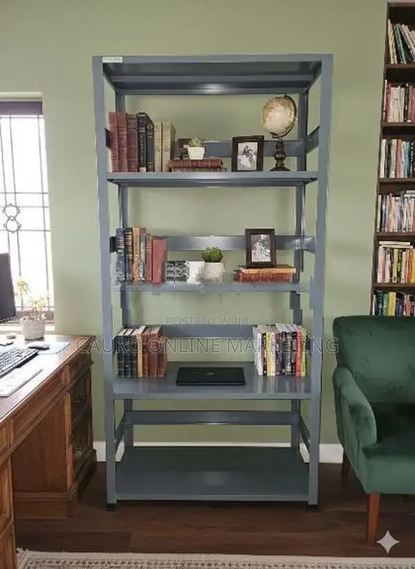 New Steel 6*3 Ft Book Shelf Rack Cupboard