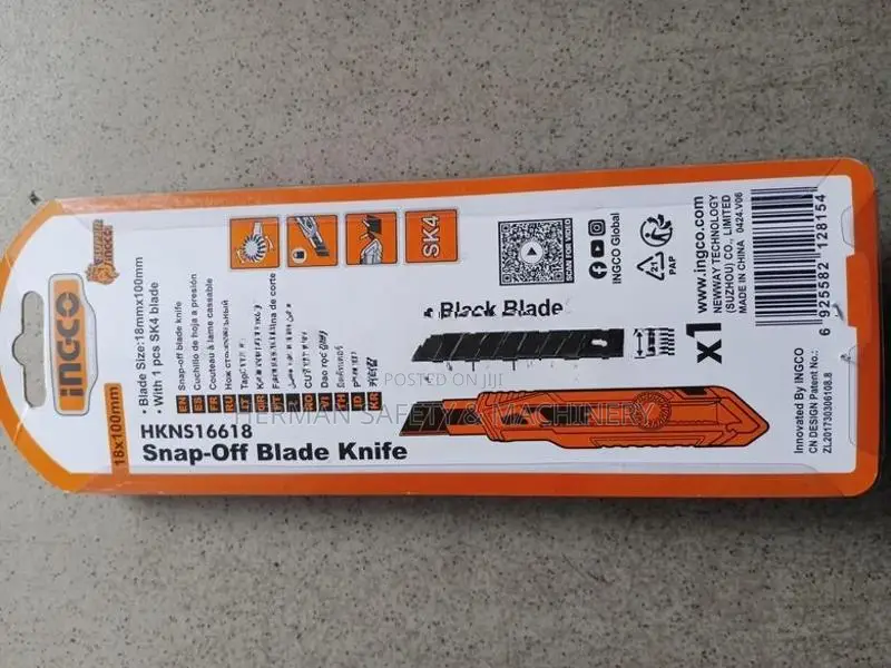 Ingco Snap-Off Blade Knife Herman HT 0145