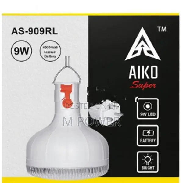 Rechargeable Bulb 9W Aiko LED (AS-909RL)