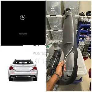 Genuine E Class 2019 E200 E220 E350e AMG w213 rear bumper diffuser chr