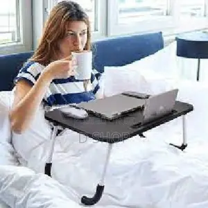 Portable Bed Laptop Table with cup holder & Tab @ Side Drawer