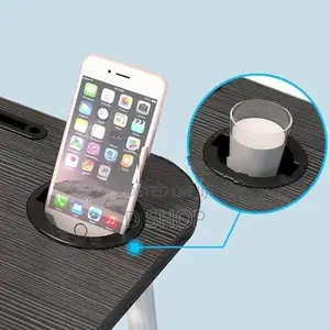 Portable Bed Laptop Table with cup holder & Tab @ Side Drawer