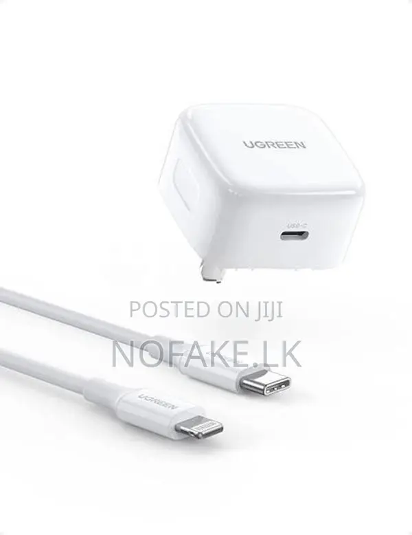 UGREEN 20W Type-C Apple Charger Adapter and C to Lightning Cable