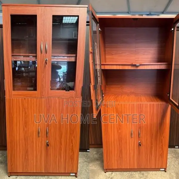 Melamine Glass Cupboard