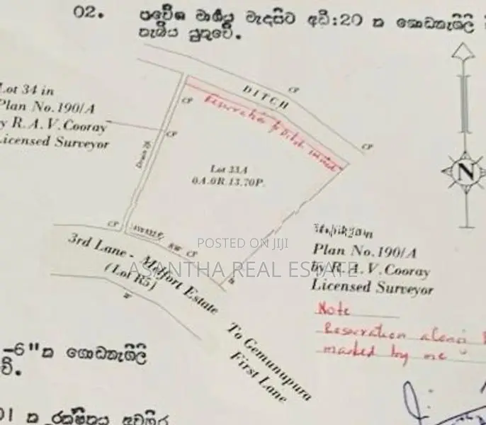 13.7 P Land at Gamunu pura 1st Lane Mel fort 3rd estate Malabe