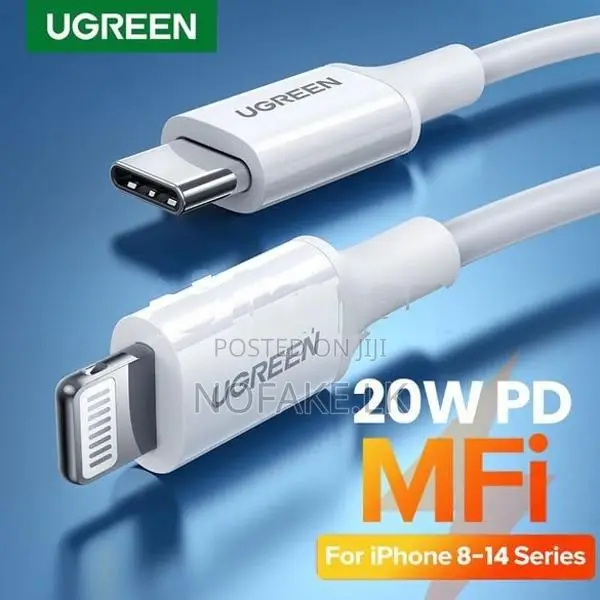 UGREEN 20W Type-C Apple Charger Adapter and C to Lightning Cable
