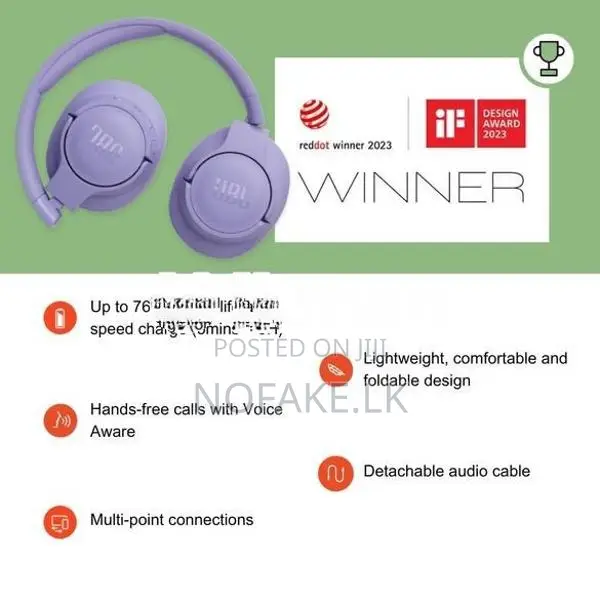 JBL Tune 720BT Wireless Over Ear Headphone